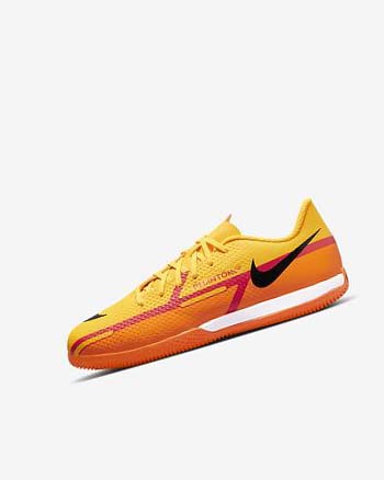 Nike Jr. Phantom GT2 Academy IC Voetbalschoenen Jongens Oranje Oranje Lichtrood Zwart | NL_4774