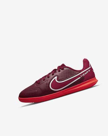 Nike Jr. Tiempo Legend 9 Club IC Voetbalschoenen Meisjes Rood Lichtrood | NL_1193