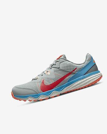 Nike Juniper Trail Trailrunning Schoenen Heren Olijfgroen Grijs Mintgroen Rood | NL_2393