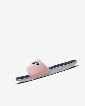 Nike Kawa SE Badslippers Jongens Roze Donkerblauw Metal Zilver | NL_3265