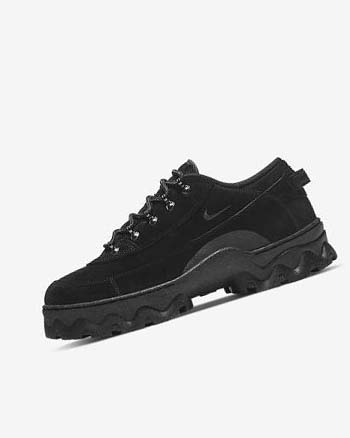 Nike Lahar Low Sneakers Dames Zwart Oranje Zwart Donkergrijs | NL_5412