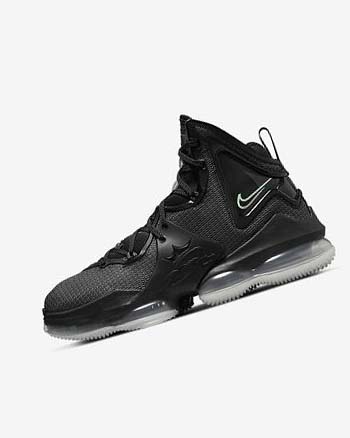 Nike LeBron 19 Basketbalschoenen Dames Zwart Donkergrijs Groen | NL_4607