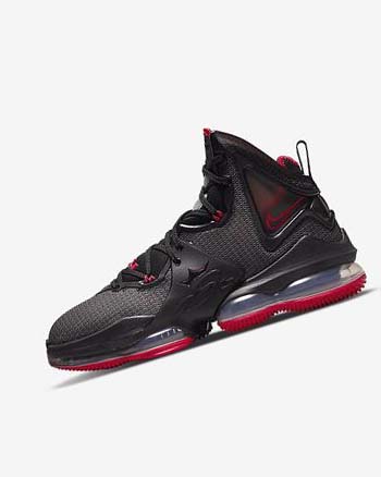 Nike LeBron 19 Basketbalschoenen Dames Zwart Rood Zwart | NL_5487