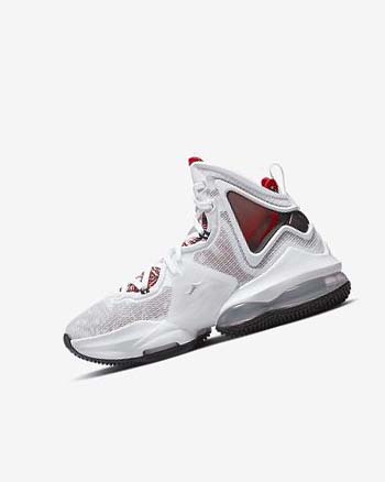 Nike LeBron 19 Basketbalschoenen Meisjes Wit Zwart Rood | NL_1197