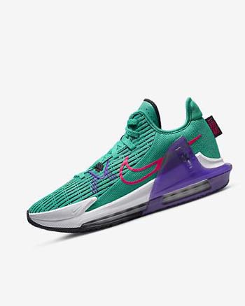 Nike LeBron Witness 6 Basketbalschoenen Dames Turquoise Wit Roze | NL_2840