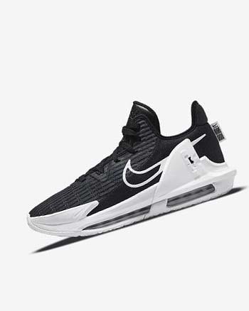 Nike LeBron Witness 6 Basketbalschoenen Dames Zwart Donkerobsidian Wit | NL_2959