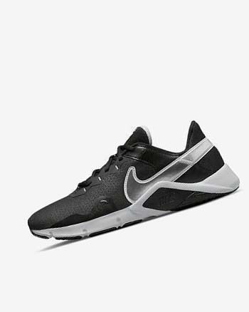 Nike Legend Essential 2 Training schoenen Heren Zwart Metal Zilver Metal Grijs | NL_5331