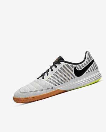 Nike Lunar Gato II IC Voetbalschoenen Heren Wit Diepgeel Zwart | NL_4945