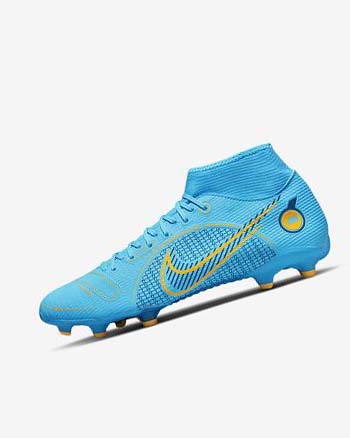 Nike Mercurial Superfly 8 Academy MG Voetbalschoenen Dames Blauw Oranje | NL_5497