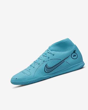Nike Mercurial Superfly 8 Club IC Voetbalschoenen Dames Blauw Oranje | NL_5605