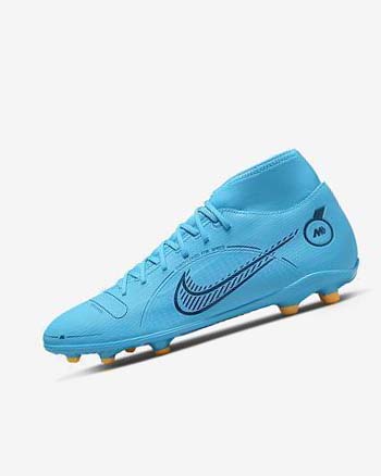 Nike Mercurial Superfly 8 Club MG Voetbalschoenen Heren Blauw Oranje | NL_4845