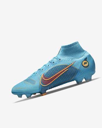 Nike Mercurial Superfly 8 Elite FG Voetbalschoenen Heren Blauw Oranje | NL_1157