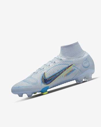 Nike Mercurial Superfly 8 Elite FG Voetbalschoenen Heren Grijs Lichtblauw Blauw Blauw | NL_3141