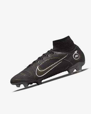 Nike Mercurial Superfly 8 Elite FG Voetbalschoenen Heren Zwart Metal Zilver Grijs Metal Goud | NL_4773