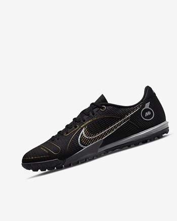 Nike Mercurial Vapor 14 Academy TF Voetbalschoenen Heren Zwart Metal Zilver Grijs Metal Goud | NL_1109