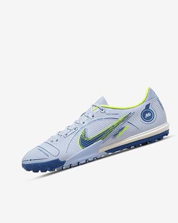 Nike Mercurial Vapor 14 Academy TF Voetbalschoenen Dames Grijs Lichtblauw Donkerblauw | NL_2762