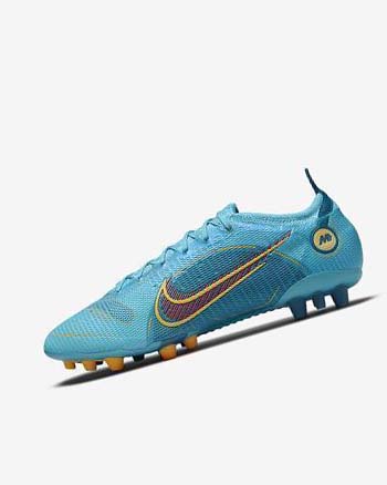 Nike Mercurial Vapor 14 Elite AG Voetbalschoenen Heren Blauw Oranje | NL_5168