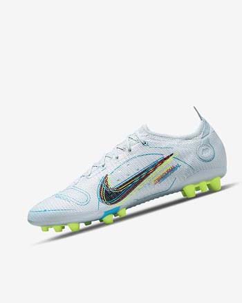 Nike Mercurial Vapor 14 Elite AG Voetbalschoenen Heren Grijs Lichtblauw Oranje Blauw | NL_5394