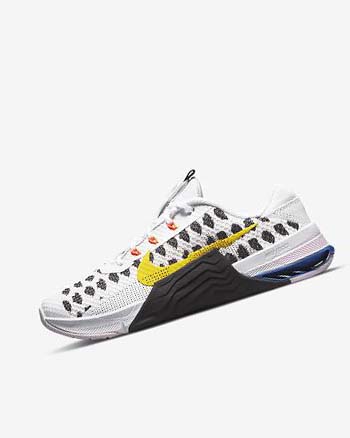 Nike Metcon 7 Training schoenen Dames Zwart Wit Blauw Geel | NL_4963