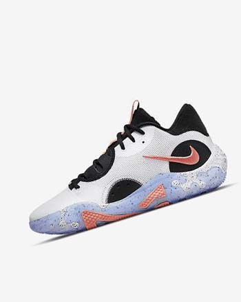 Nike PG 6 Basketbalschoenen Heren Wit Zwart Blauw Rood | NL_5495