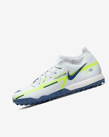 Nike Phantom GT2 Academy Dynamic Fit TF Voetbalschoenen Heren Grijs Lichtblauw Donkerblauw | NL_2665