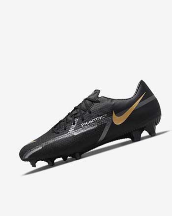 Nike Phantom GT2 Academy MG Voetbalschoenen Heren Zwart Metal Goud Donkergrijs Metal Donkergrijs | NL_2750