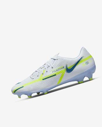 Nike Phantom GT2 Academy MG Voetbalschoenen Heren Grijs Lichtblauw Donkerblauw | NL_5601