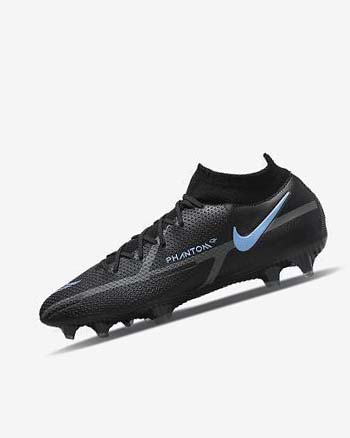 Nike Phantom GT2 Dynamic Fit Elite FG Voetbalschoenen Heren Zwart Grijs Zwart | NL_4838