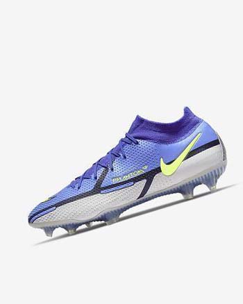 Nike Phantom GT2 Dynamic Fit Elite FG Voetbalschoenen Heren Blauw Grijs Blauw | NL_5313
