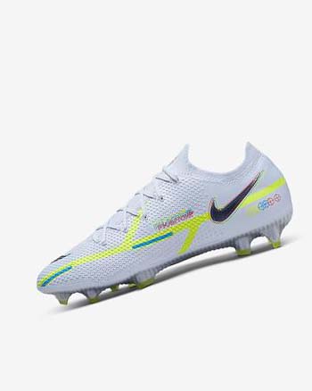 Nike Phantom GT2 Elite FG Voetbalschoenen Dames Grijs Lichtblauw Blauw | NL_2897