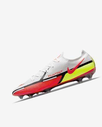 Nike Phantom GT2 Elite FG Voetbalschoenen Heren Wit Zwart Lichtrood | NL_5008