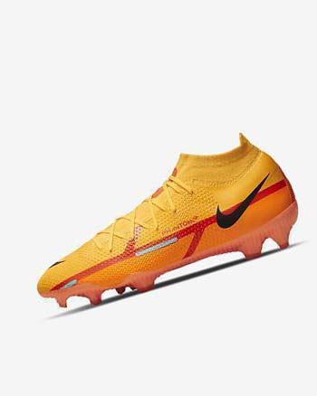 Nike Phantom GT2 Pro Dynamic Fit FG Voetbalschoenen Heren Oranje Oranje Lichtrood Zwart | NL_5241