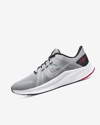 Nike Quest 4 Hardloopschoenen Heren Lichtgrijs Zwart Rood Wit | NL_2953