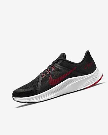Nike Quest 4 Hardloopschoenen Heren Zwart Wit Donkergrijs Rood | NL_4630