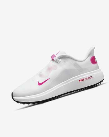 Nike React Ace Tour Golfschoenen Dames Wit Zwart Roze | NL_4498