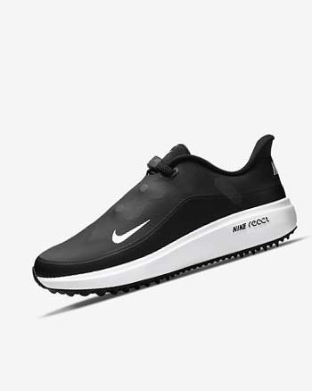 Nike React Ace Tour Golfschoenen Dames Zwart Metal Donkergrijs Wit | NL_4790