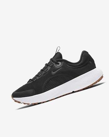 Nike React Escape Run Hardloopschoenen Dames Zwart Donkergrijs Wit Zwart | NL_3143