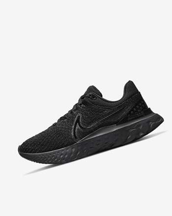 Nike React Infinity Run Flyknit 3 Hardloopschoenen Dames Zwart Zwart | NL_2215