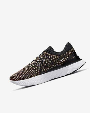 Nike React Infinity Run Flyknit 3 Hardloopschoenen Heren Zwart Blauw Roze Wit | NL_2414