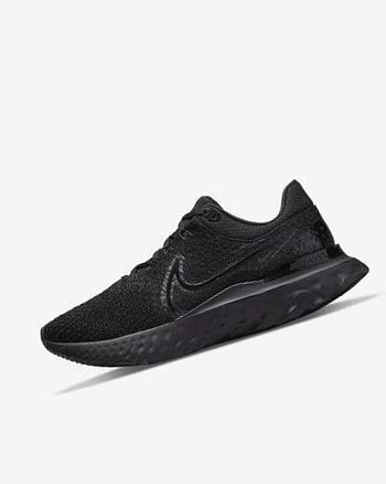 Nike React Infinity Run Flyknit 3 Hardloopschoenen Heren Zwart Zwart Zwart | NL_4801