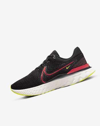 Nike React Infinity Run Flyknit 3 Hardloopschoenen Heren Zwart Rood Rood | NL_5140