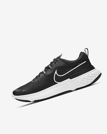 Nike React Miler 2 Hardloopschoenen Heren Zwart Grijs Wit | NL_2782