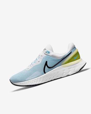 Nike React Miler 3 Hardloopschoenen Heren Wit Blauw Zwart | NL_2527