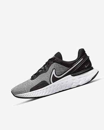 Nike React Miler 3 Hardloopschoenen Heren Wit Zwart Metal Zilver Wit | NL_2715