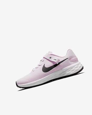 Nike Revolution 6 FlyEase Hardloopschoenen Jongens Roze Zwart | NL_4605