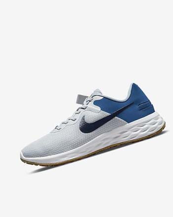 Nike Revolution 6 FlyEase Next Nature Hardloopschoenen Heren Platina Donkerblauw Blauw Blauw | NL_5409