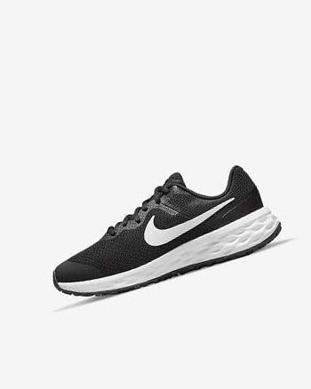 Nike Revolution 6 Hardloopschoenen Jongens Zwart Donkergrijs Wit | NL_2477