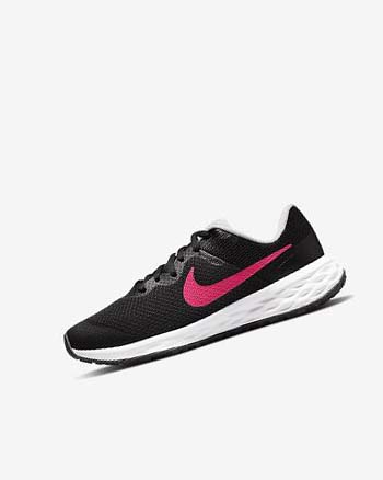 Nike Revolution 6 Hardloopschoenen Jongens Zwart Roze Roze | NL_4541
