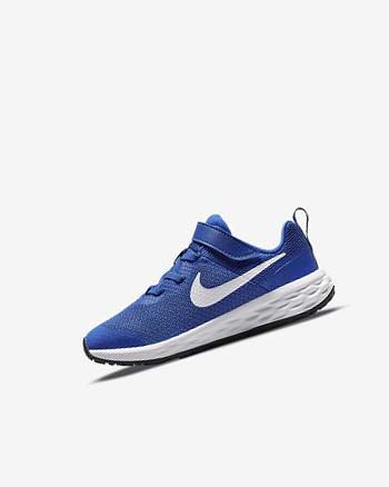 Nike Revolution 6 Hardloopschoenen Meisjes Koningsblauw Zwart Wit | NL_3158