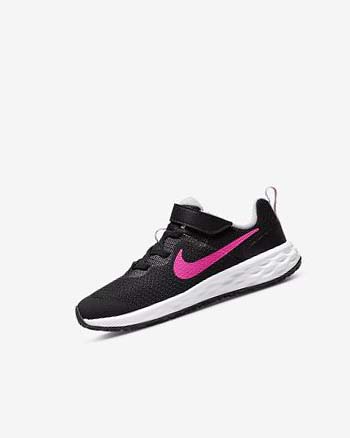 Nike Revolution 6 Hardloopschoenen Meisjes Zwart Roze Roze | NL_5453